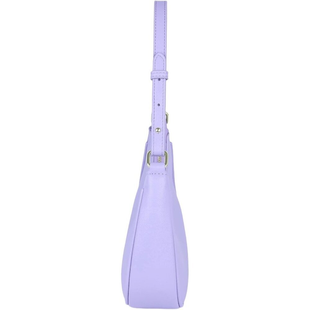 Women Purple Retro Classic Clutch Shoulder Tote Hand Bag With Zipper Closure - Picture 4 of 6